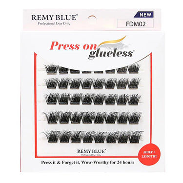 Remy Blue Press On Glueless Multi Length FDM02 - ANNS BEAUTY SUPPLY